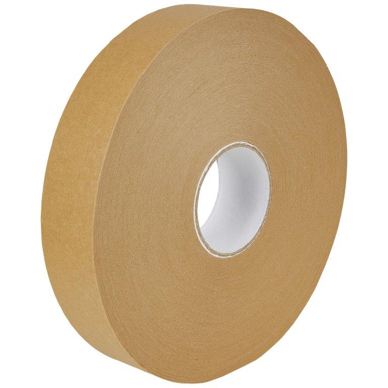 Papier-Maschinenklebeband 500 m und 50 mm Breite. Umweltfreundlich, beschriftbar, hohes Haftvermögen, mit Naturkautschuk